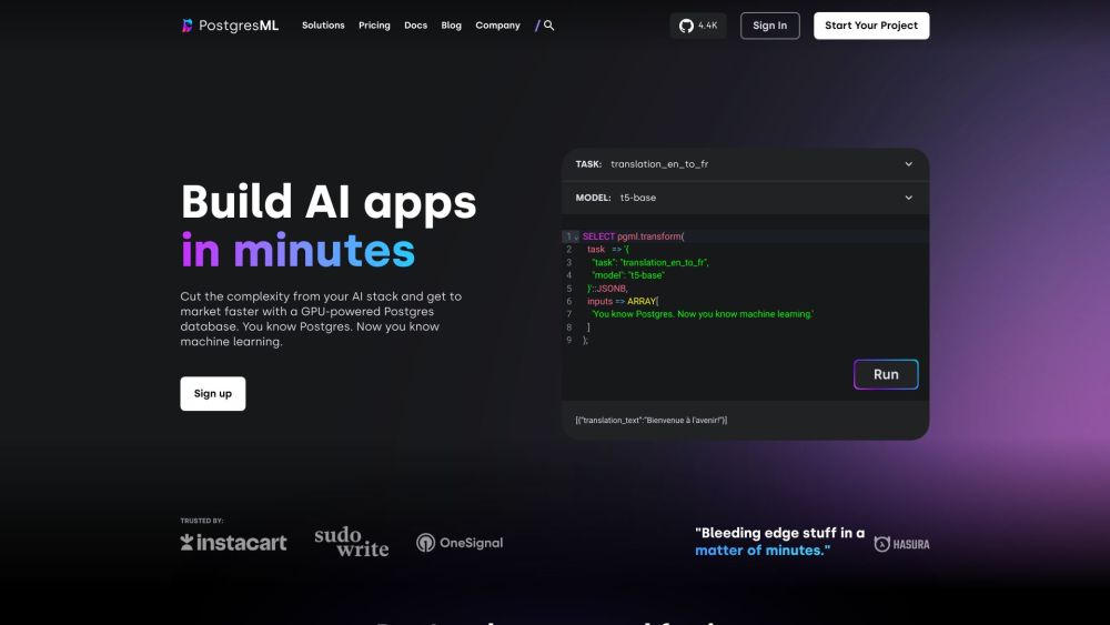 PostgresML: The Ultimate AI Tool For PostgresML Users