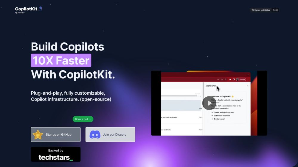 CopilotKit: AI Tool Bridging App & LLMs With CopilotKit