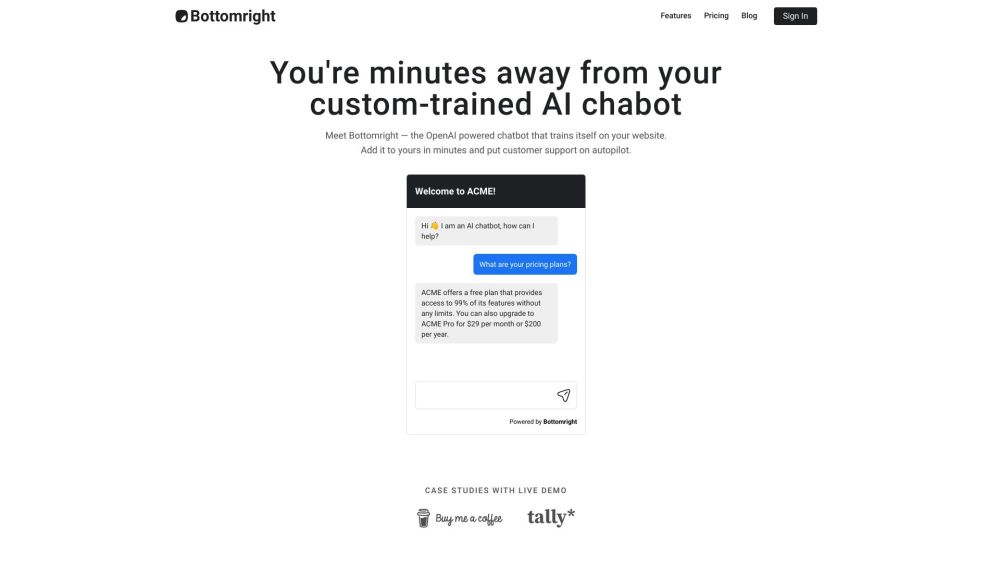 Bottomright: AI Tool for Customer Support on Autopilot