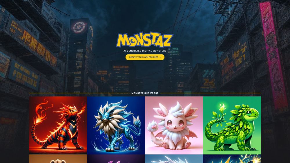 AI Monstaz: Create Unique Digital Monsters!