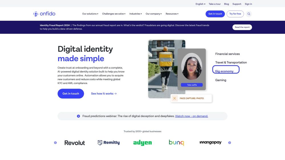 Onfido: AI Tool for Secure Digital Identity Verification
