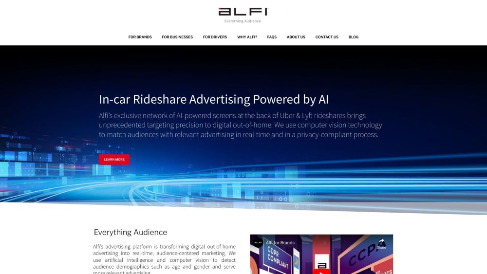 ALFI - Enterprise SaaS Powered by Artificial Intelligence: AI Tool for Intelligent, Privacy-Focused DOOH Advertising