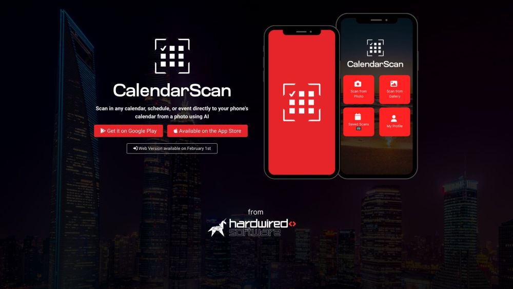 CalendarScan: AI Tool for Scanning Events