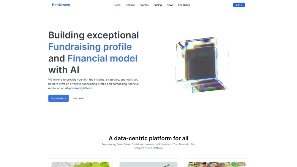 BeeKrowd: AI Tool for Financial Models & Funding