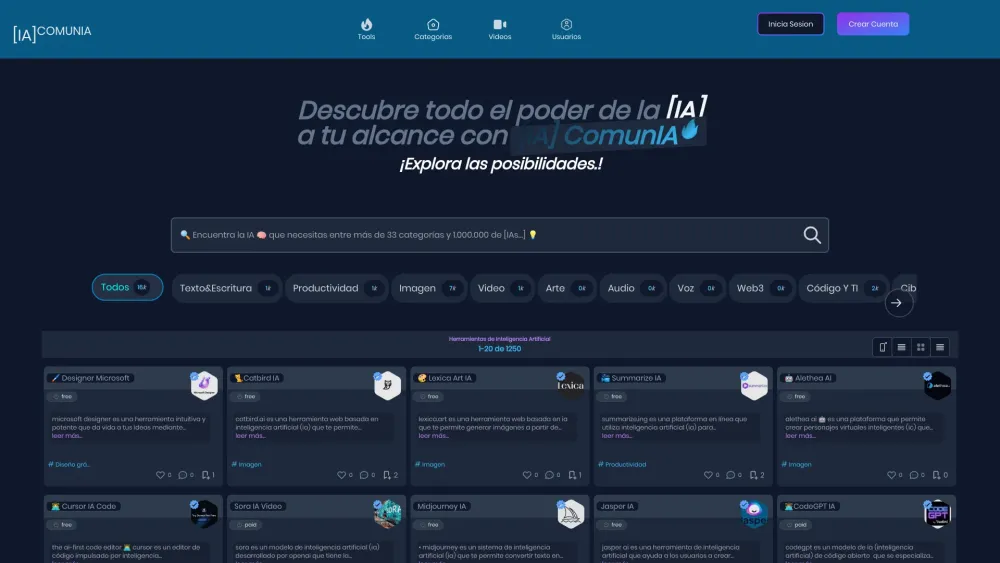 IAComunia: Leading AI Tool Directory & Community