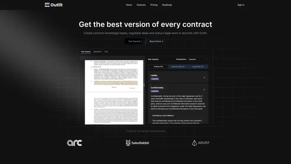 Outlit: AI Tool for Easy Contract Review & Deals