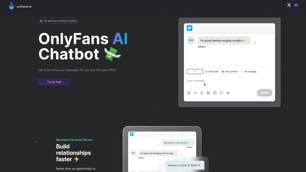 prOFphet: AI Chatbot 4 OnlyFans Creators