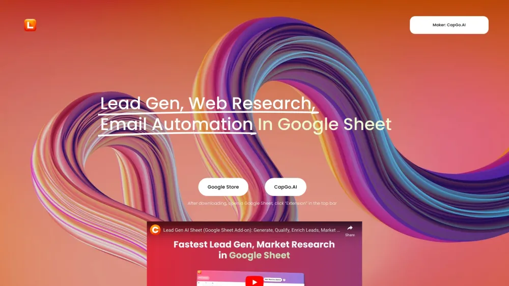 Lead Gen AI Sheet: AI Tool for Leads in Product Name