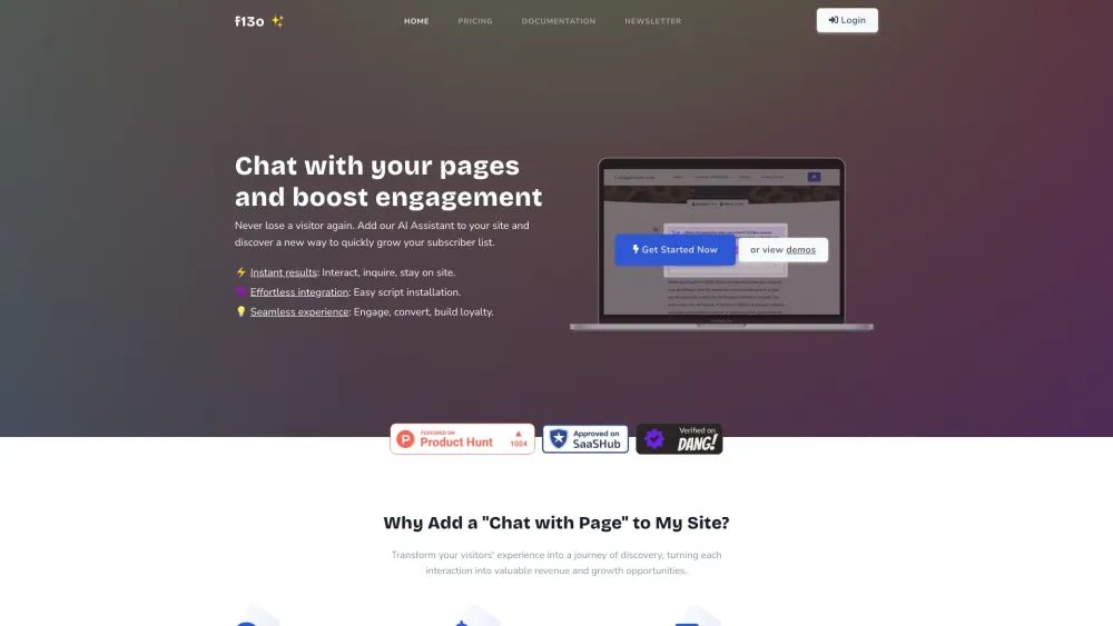 Chat with Page: Engage Users with AI Tool