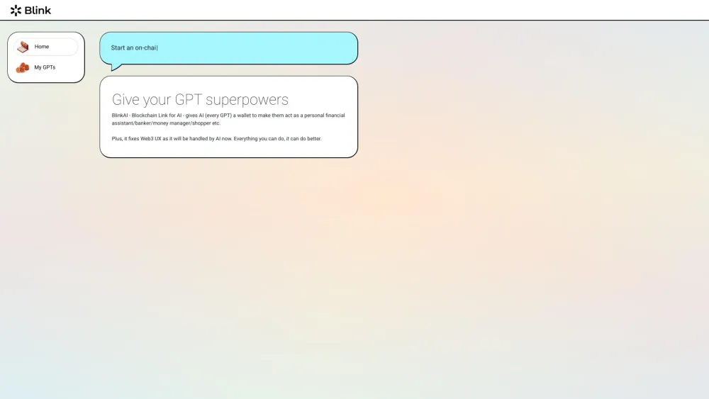 BlinkAI: GPTs with Crypto Wallets, 10x More Capable AI Tools