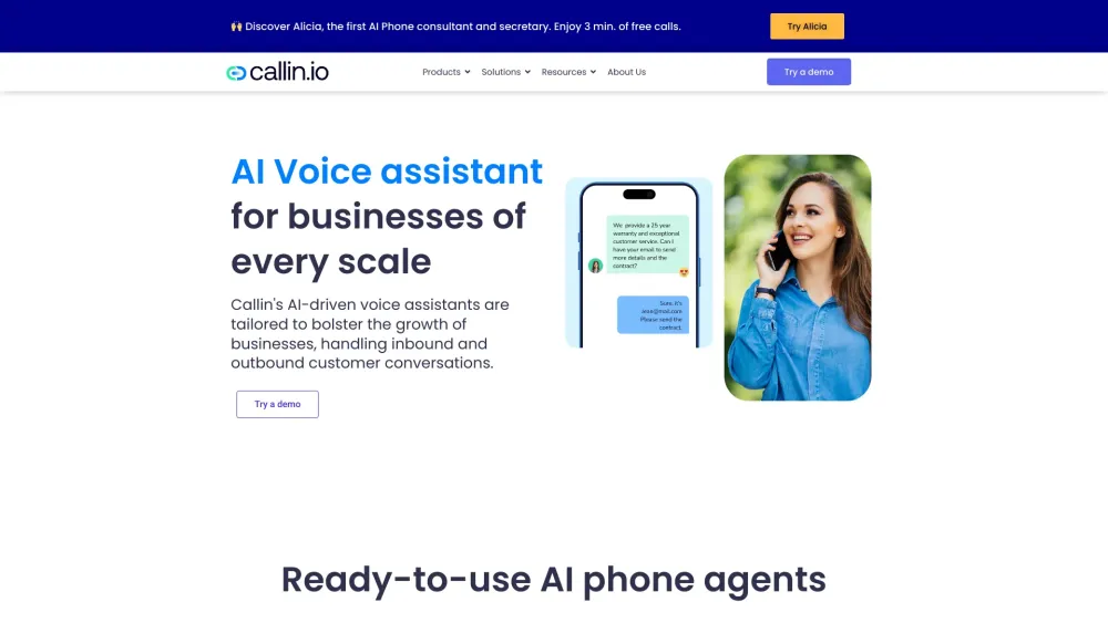 Callin.io: AI Phone Assistant & Customer Service AI Tool (40 letters)