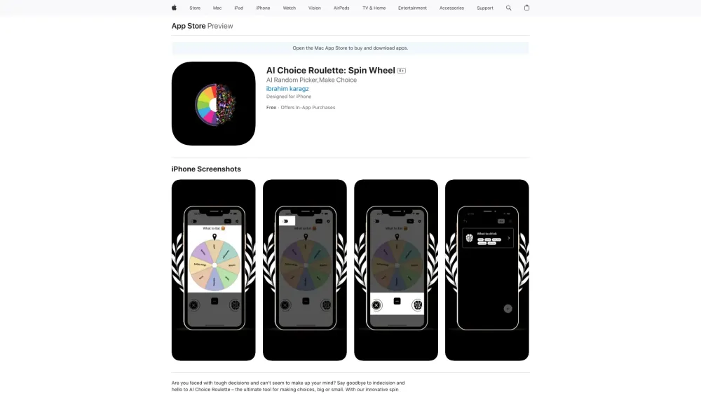 AI Choice Roulette: AI Tool for Fun Decision-Making Spins