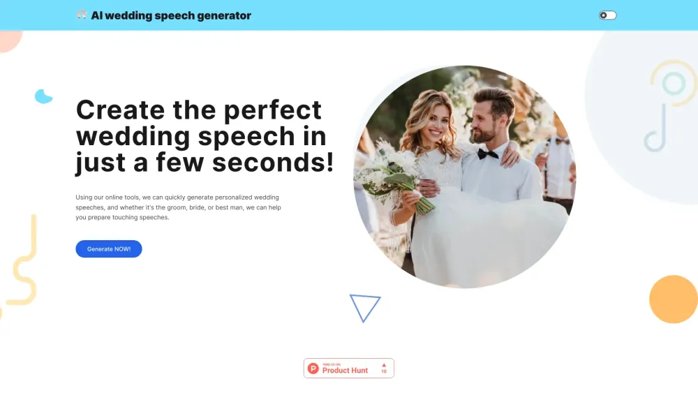 AI Wedding Generator: AI Tool for Wedding Speeches