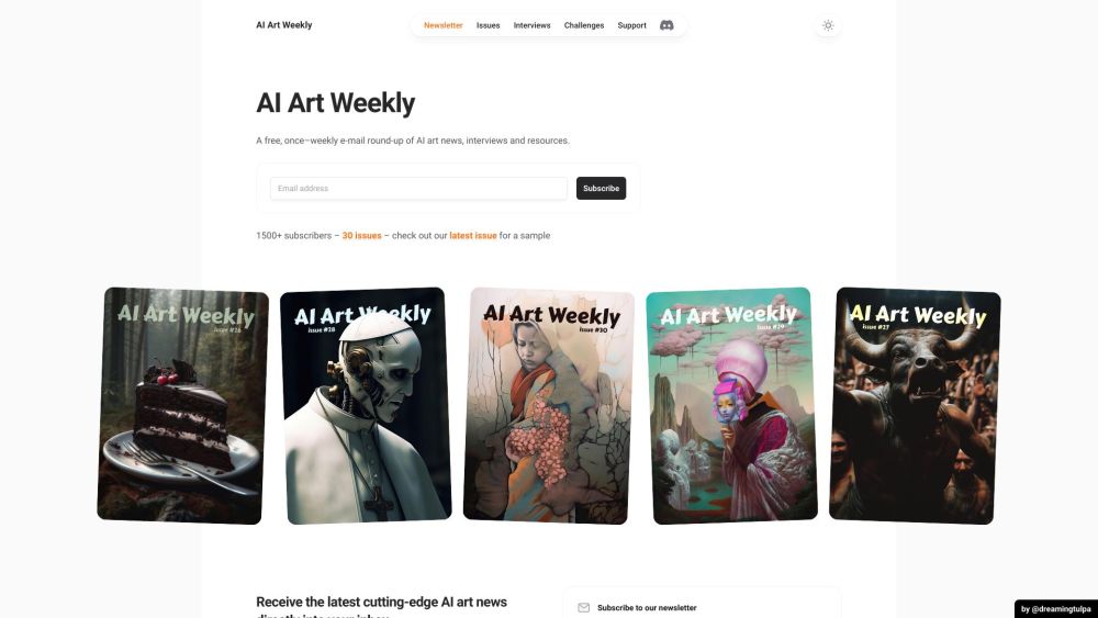 AI Art Weekly: Your Ultimate ai tool for Creative Insights