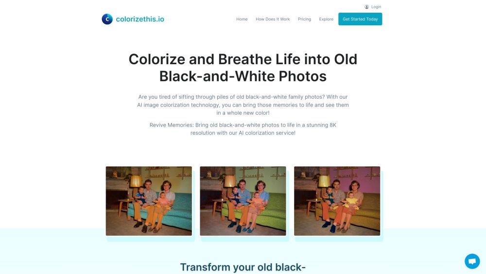 ColorizeThis.io: Transform Photos with AI Tool