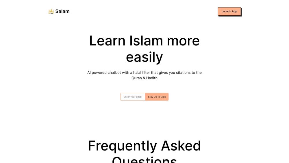 Salam Chat: AI Tool for Learning Islam