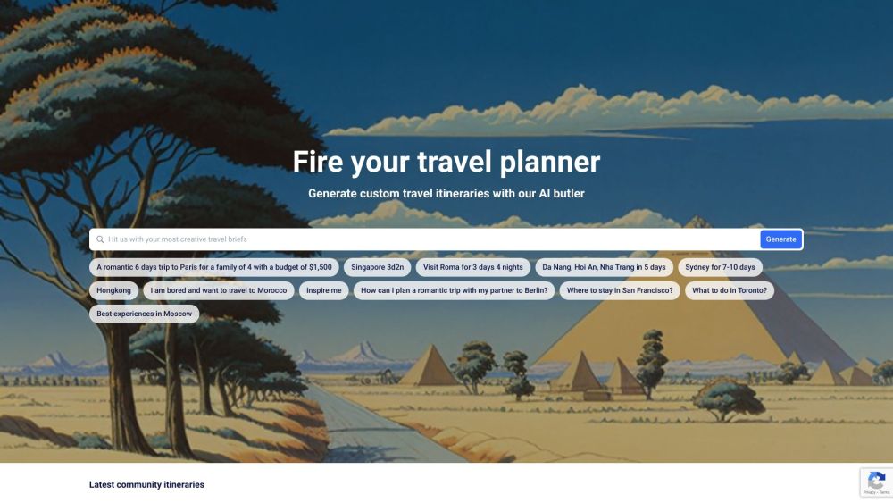 Plantrips: AI Tool for Quick Travel Itineraries