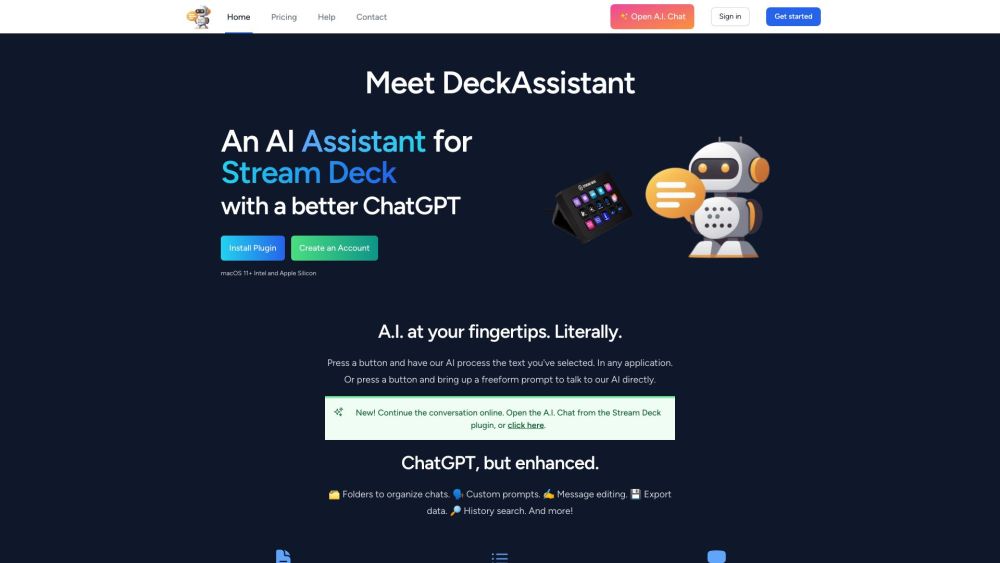 DeckAssistant: AI Tool for Stream Deck