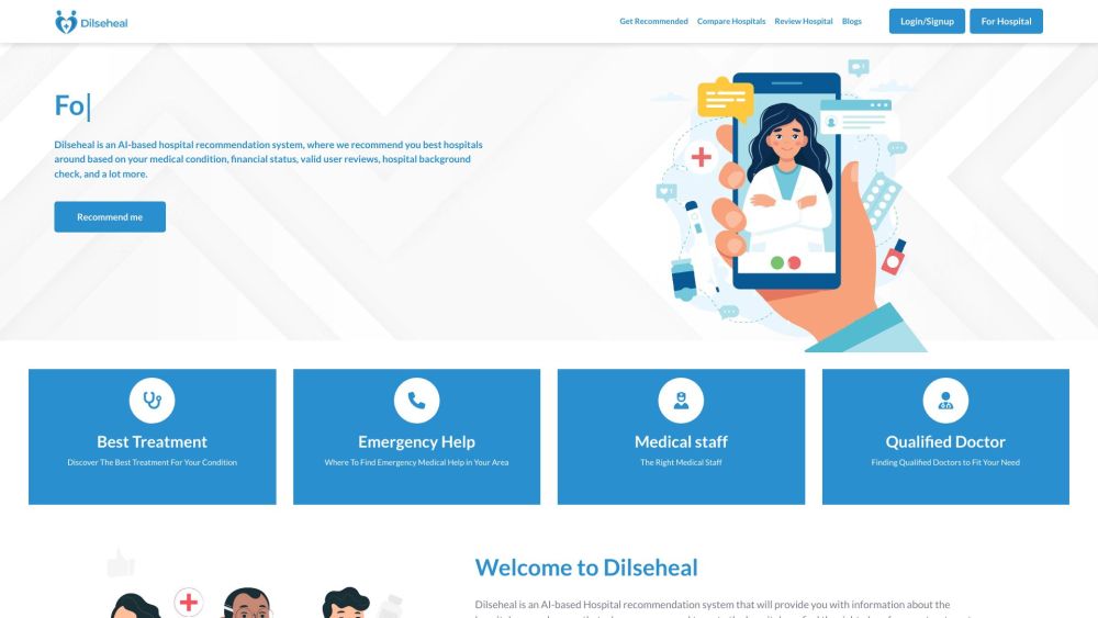 Dilseheal: AI Tool for Personalized Hospital Recommendations