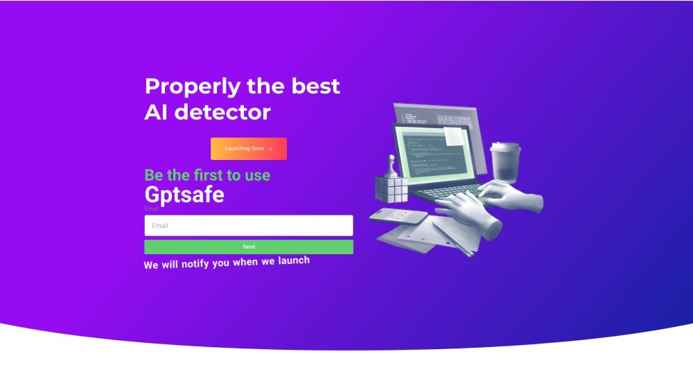 Gptsafe Website screenshot