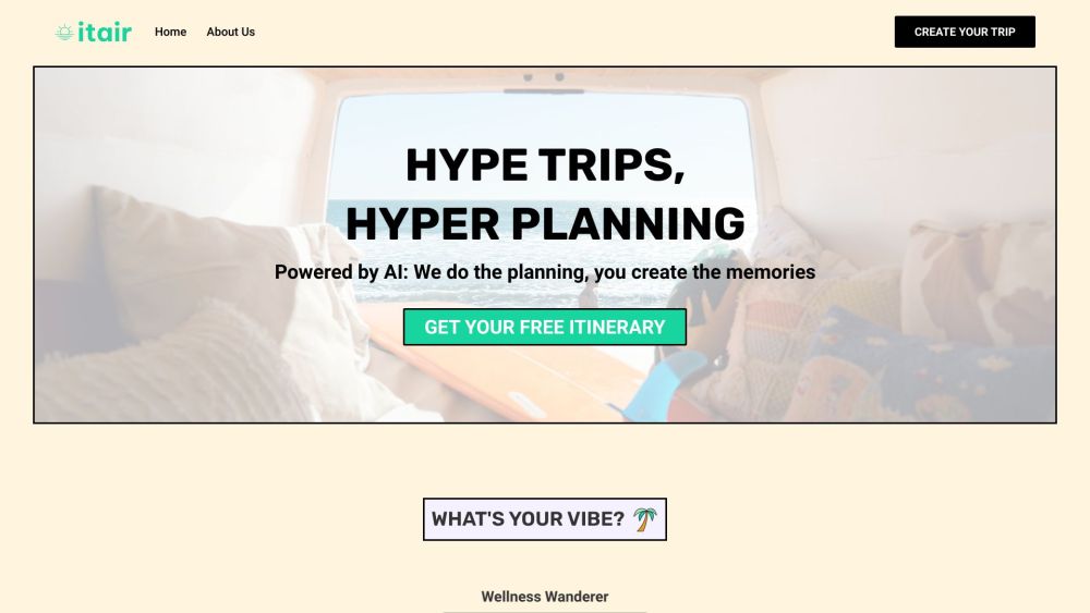 Itair: AI Tool for Travel Planning