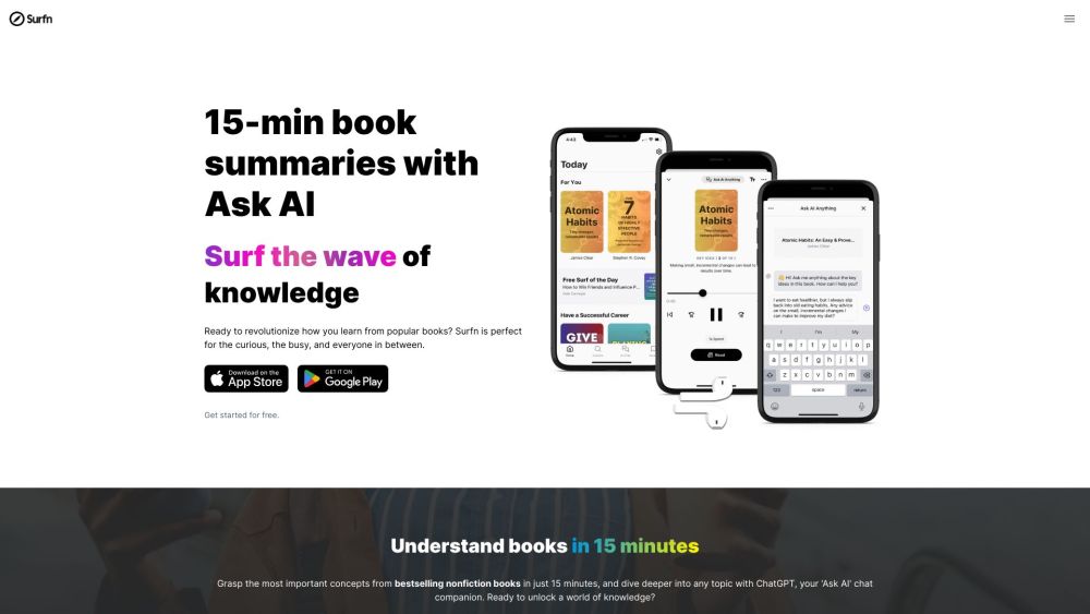 Surfn: Quick Knowledge Acquisition with AI Tool