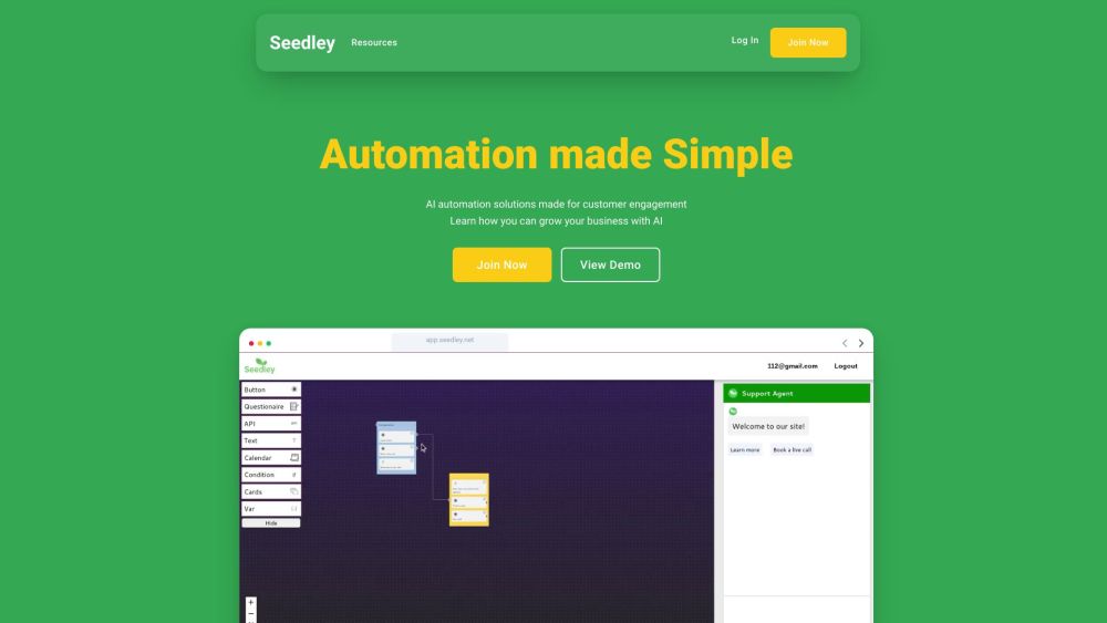 Seedley: AI Tool to Engage Visitors, Drive Sales