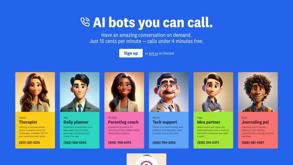 Call an AI: Real-time voice AI platform - Your ultimate AI tool for seamless voice interactions.