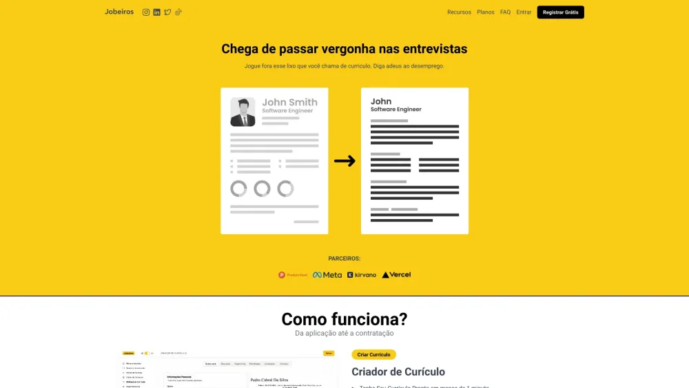 Jobeiros: AI Tool for Job Vacancies Prep