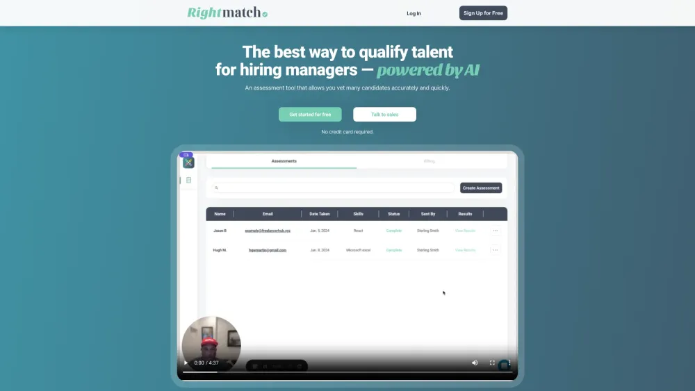 RightMatch AI: AI tool for smart hiring pl...