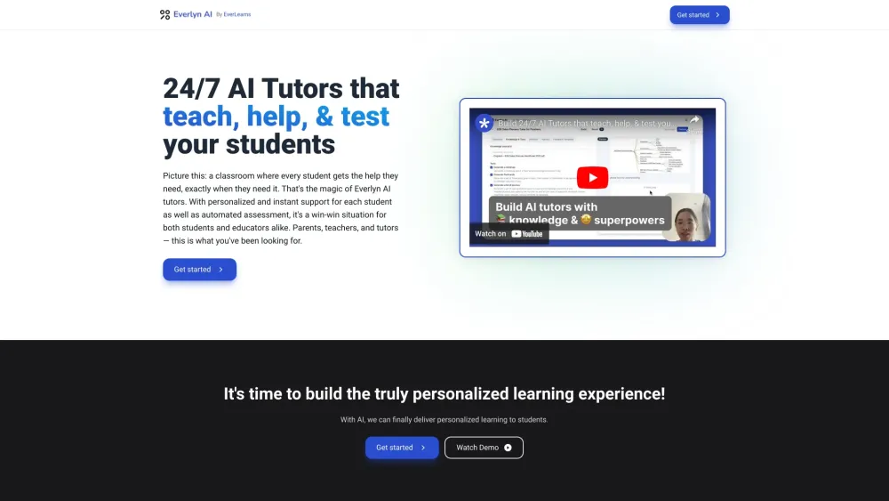 EverLyn AI: Personalized Tutoring with Ai Tool