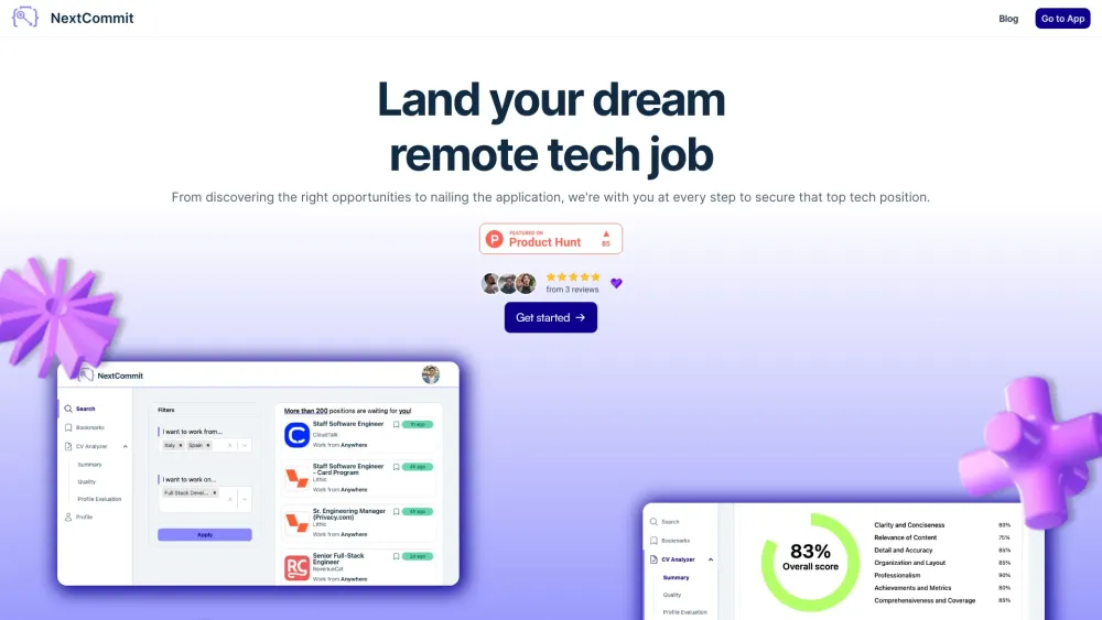 NextCommit: Tech Job Support Platform - AI Tool