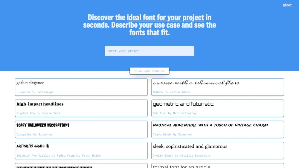 Font Vibes: AI Tool for Ideal Fonts