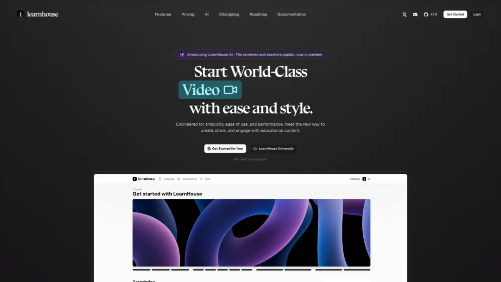 LearnHouse: AI Tool for Creating Educational Content