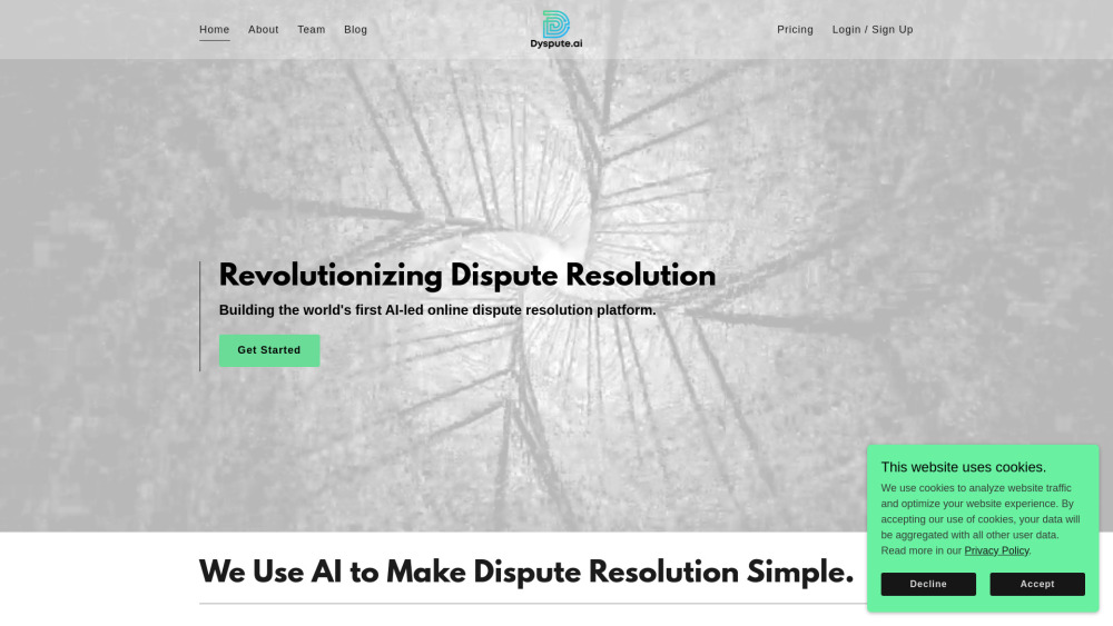 Dyspute.ai: AI-driven Legal Dispute Resolution Platform