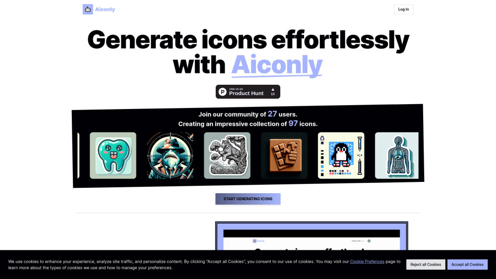 Aiconly: Custom Icon AI Tool for Unique Icons