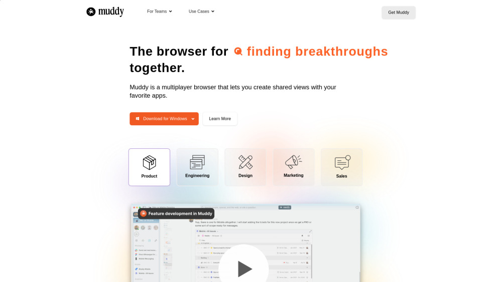 Muddy Browser: Unified workspace for every app - The ultimate AI tool