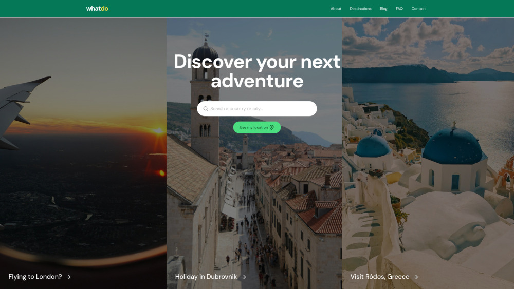 WhatDo: Personalized Travel Itinerary Platform