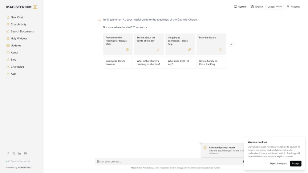 Magisterium AI: Catholic Teachings & Prayers AI Tool