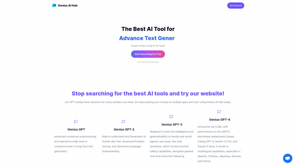 Genius AI Hub: The All-in-One AI Tool Solution