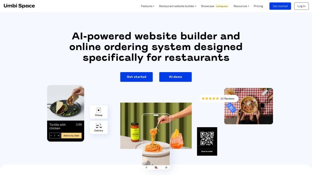 Umbi Space: AI Website Builder & Ordering System