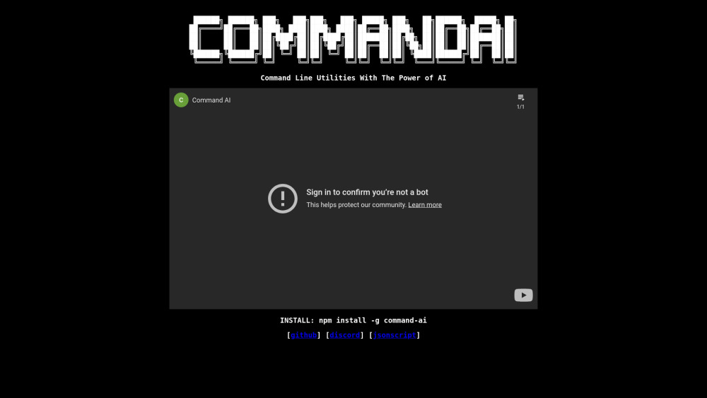 CommandAI: AI-powered command line tools