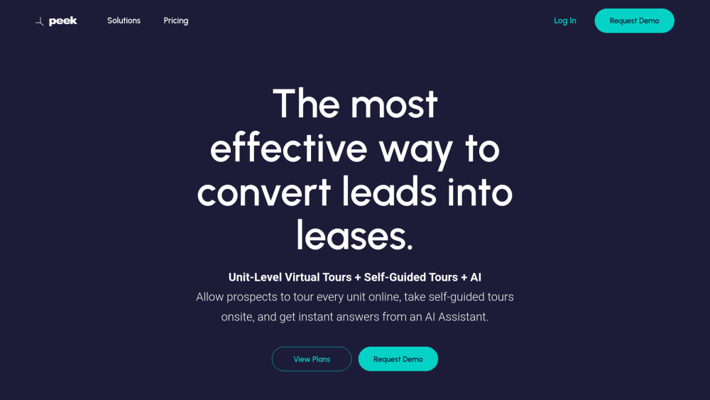 Peek | Virtual, Self-Guided Tours + AI Leasing: The Ultimate AI Tool