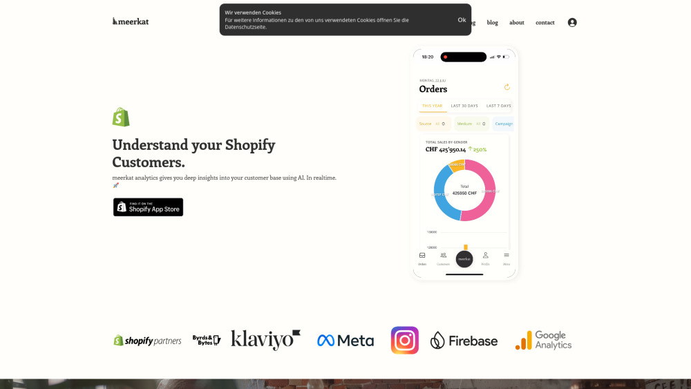 Meerkat Analytics: AI Tool for Shopify Insights