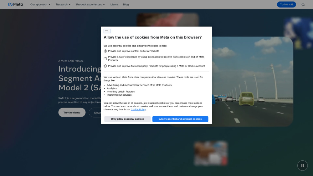 Meta Segment Anything Model 2: AI Tool for Object Segmentation in Videos & Images