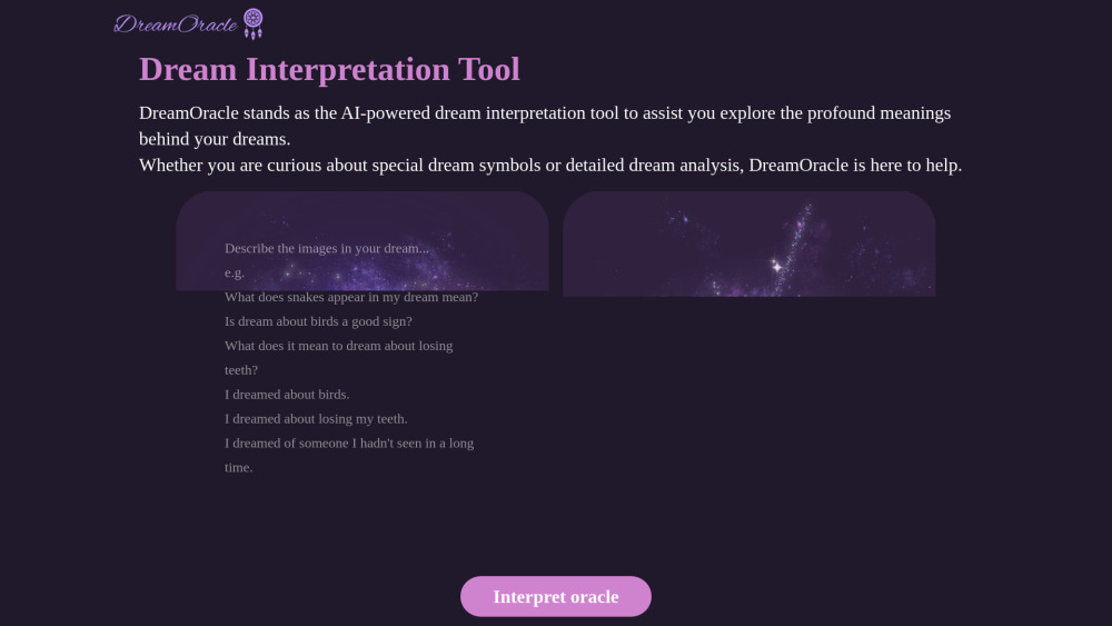 DreamOracle: AI Dream Interpretation Tool