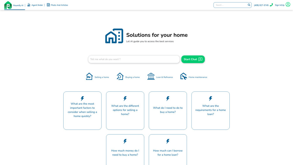 Houmify: AI Tool for Personalized Homeowners