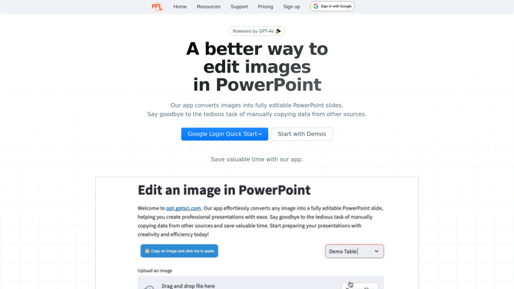 Convert Image to PowerPoint: AI Tool for Conversion