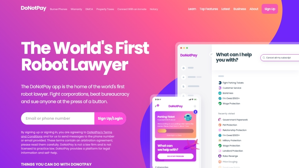 DoNotPay: AI Tool to Fight Corps & Overcome Bureaucracy
