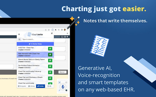 Chartnote - Chrome Extension: AI Tool for Quick Medical Notes & Streamlined Documentation